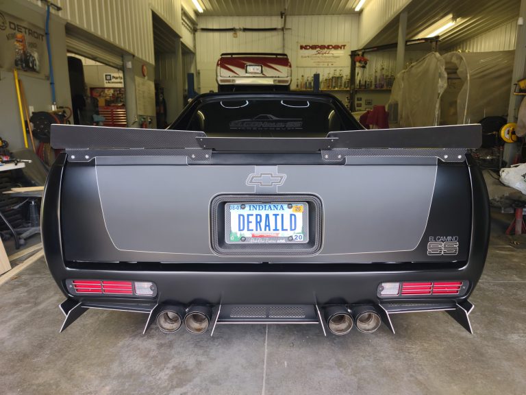 DeRailed's custom Spoiler, Rear Diffuser, and Pan Extensions